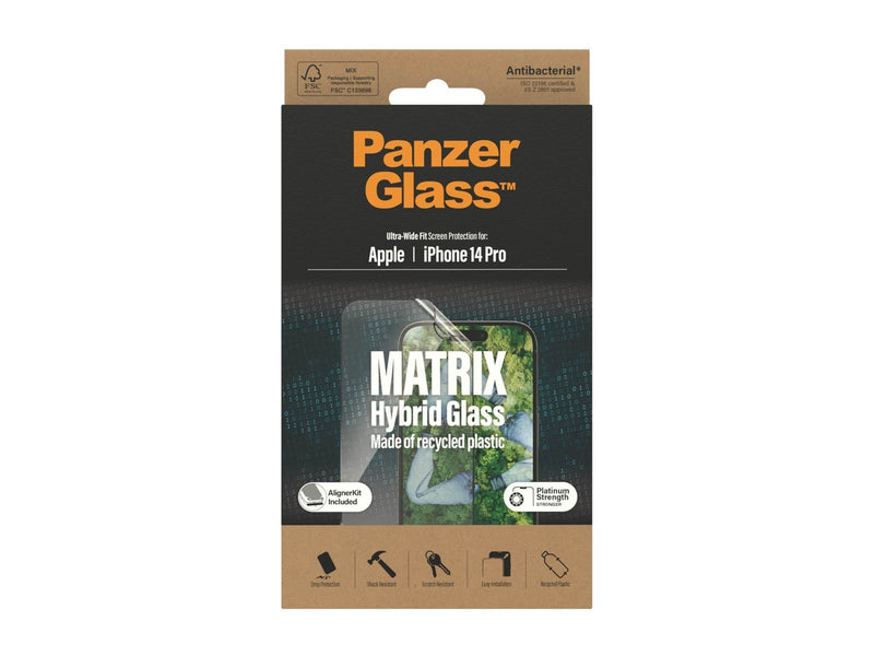 PanzerGlass MATRIX Screen Protector Apple iPhone 14 Pro | Ultra-Wide Fit w. AlignerKit