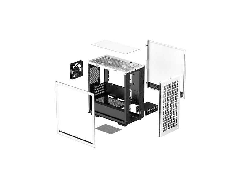 DeepCool CH370 WH - Gehäuse - Miditower - Weiß
