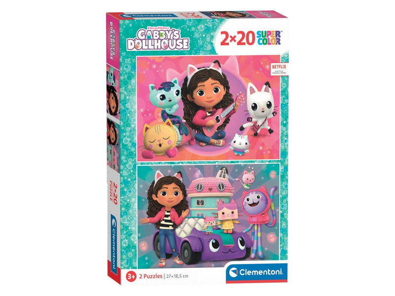 Clementoni Puzzle Gabby's Dollhouse 2x20st. Boden