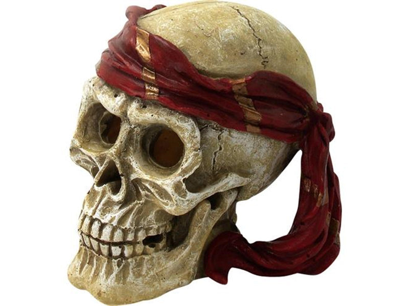 4FISH Skull with bandana 15x12.5x14 cm