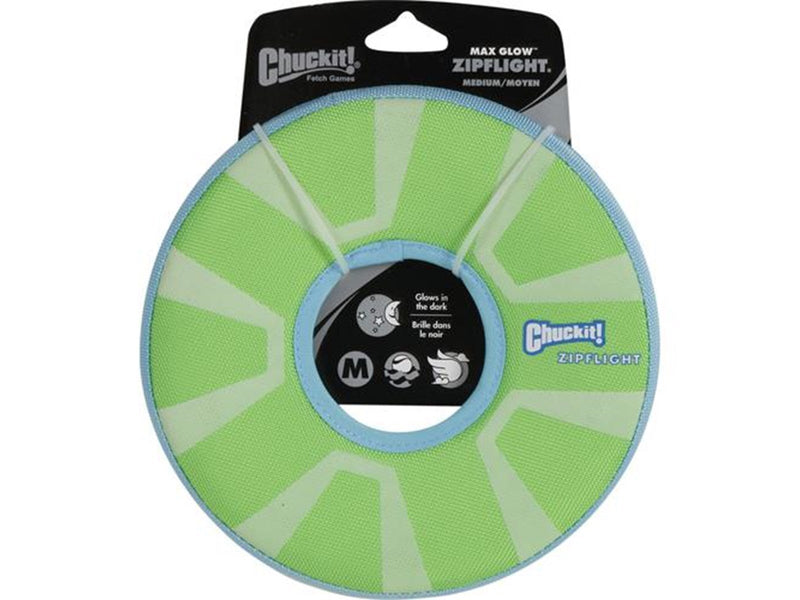 CHUCKIT Max Glow Zipflight frisbee M