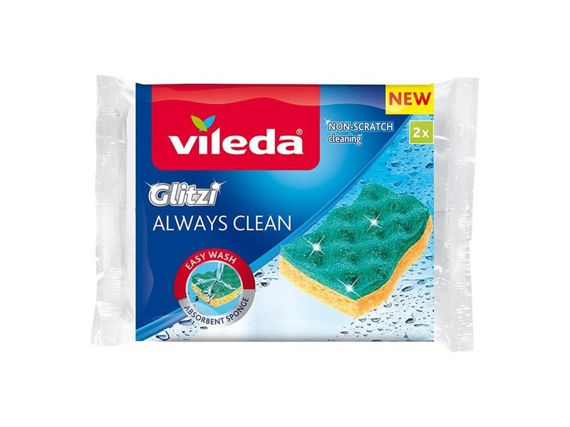 Vileda Viscose Sponge Glitzi Always Clean 2 pcs