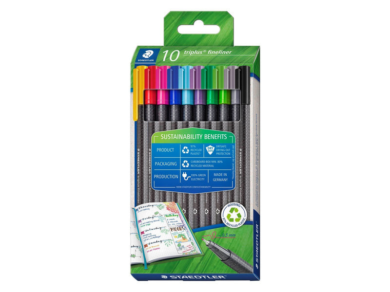 Staedtler Fineliner triplus rPP 10pcs