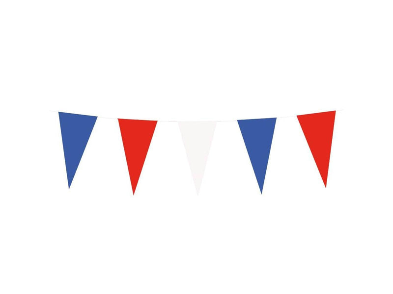 Boland Paper Flag Line Red White Blue 10mtr.