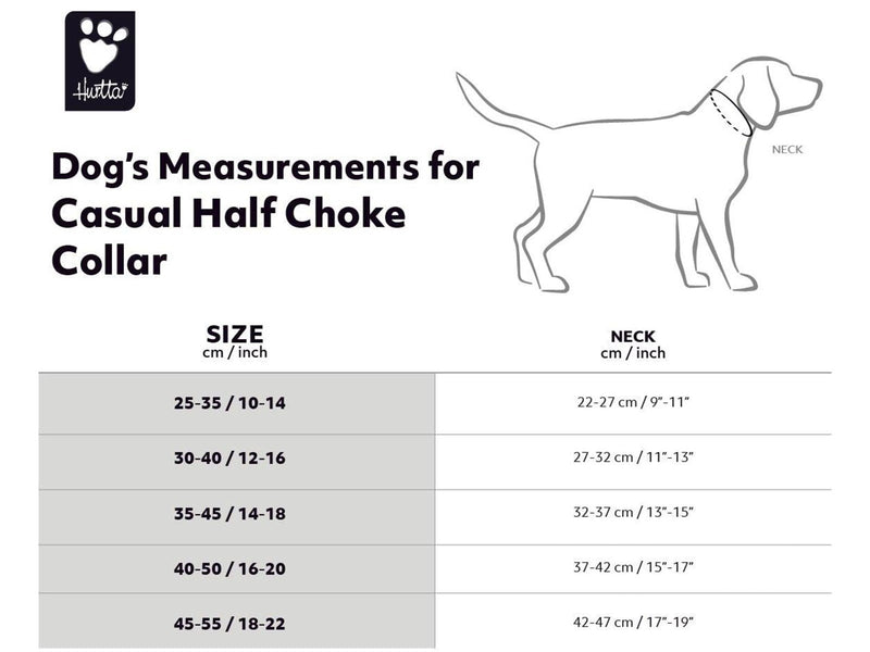 Hurtta Casual half choke collar ECO 40-50 cm peacock