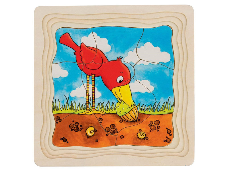 Goki Wooden Layer Puzzle - Tree Holz