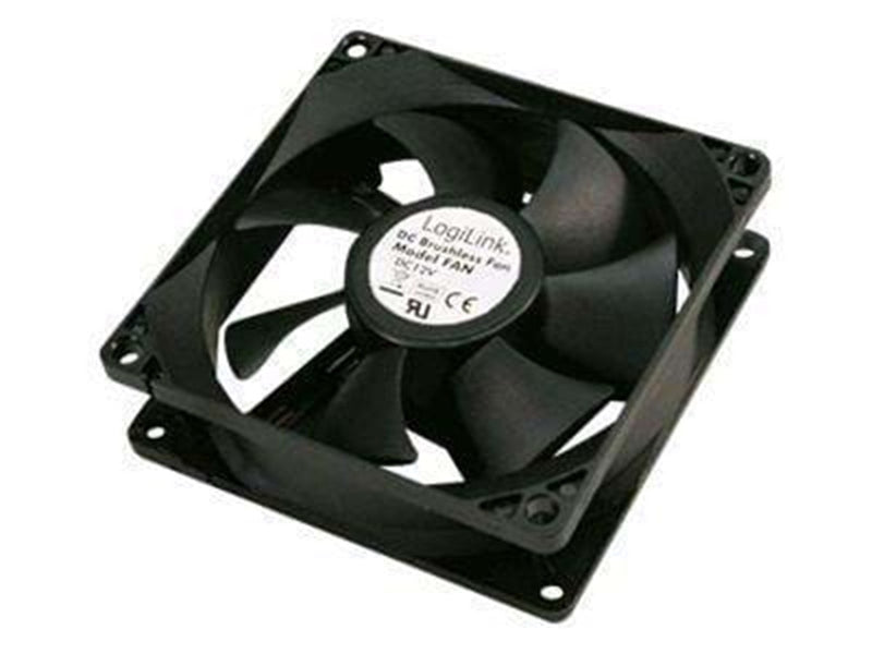 LogiLink PC case cooler 120 x 120 x 25 mm black - Gehäuselüfter - 120mm