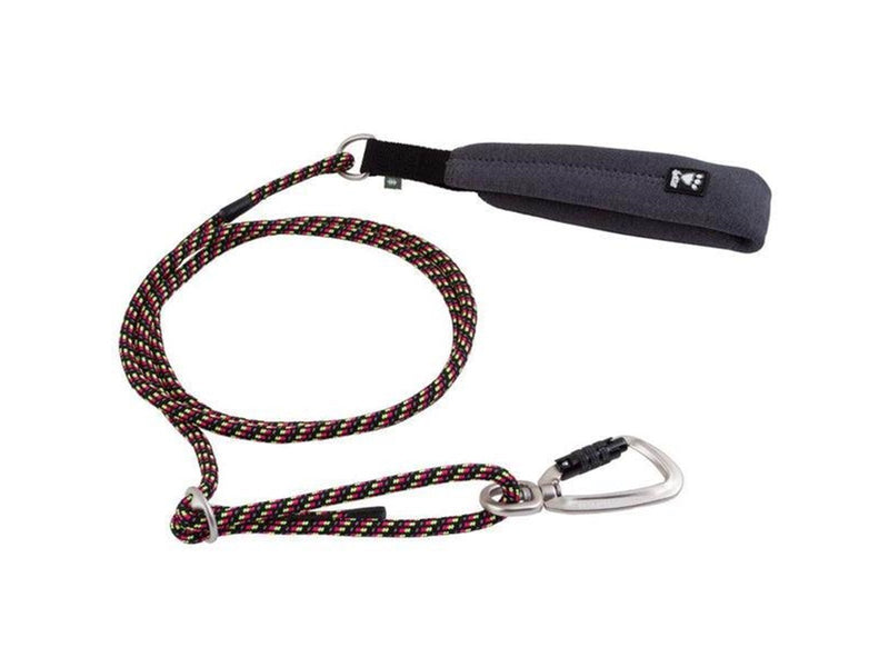 Hurtta Adjustable rope leash ECO neon licorice 120-180cm/8mm
