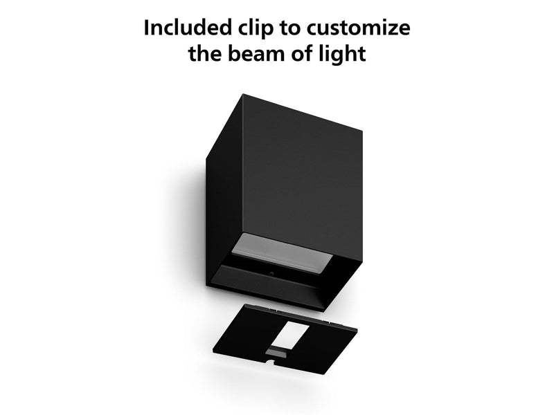 Philips Resonate Hue WACA downward wall light black 1x8W