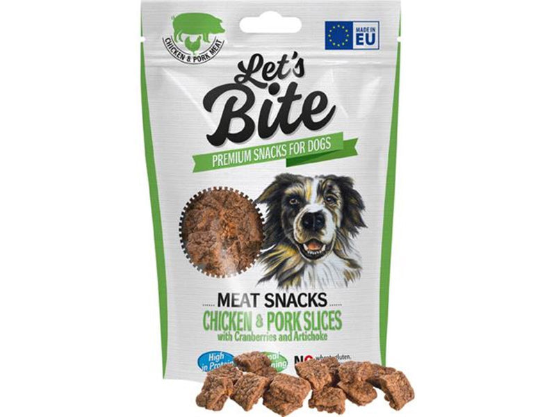 Let's Bite Meat Snacks. Chicken and Pork Slices with Cranberries and Artichoke 80g