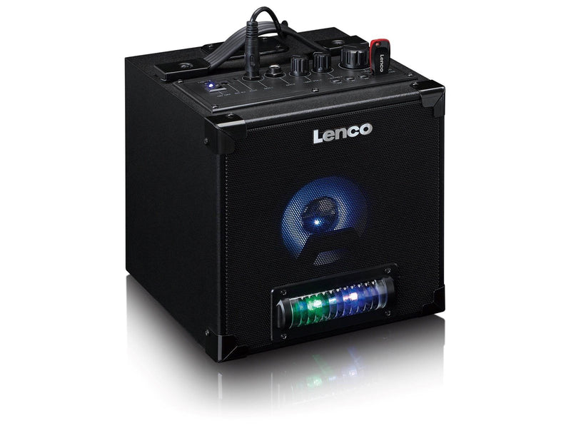 Lenco BTC-070BK - Bluetooth® 5.0 speaker with LED light animation