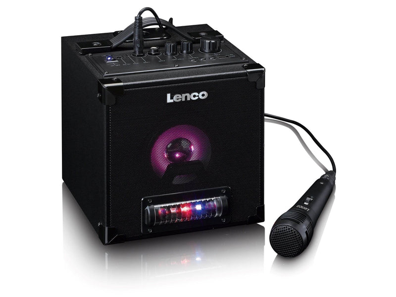 Lenco BTC-070BK - Bluetooth® 5.0 speaker with LED light animation