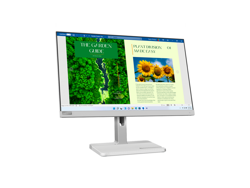 24" Lenovo L24m-40 - 1920x1080 - 100Hz - VA - 75W USB HUB