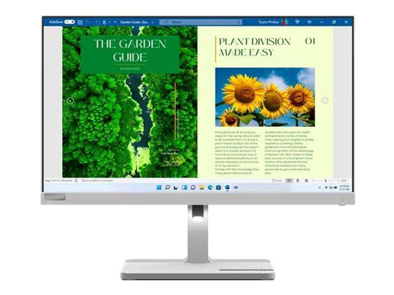 24" Lenovo L24m-40 - 1920x1080 - 100Hz - VA - 75W USB HUB