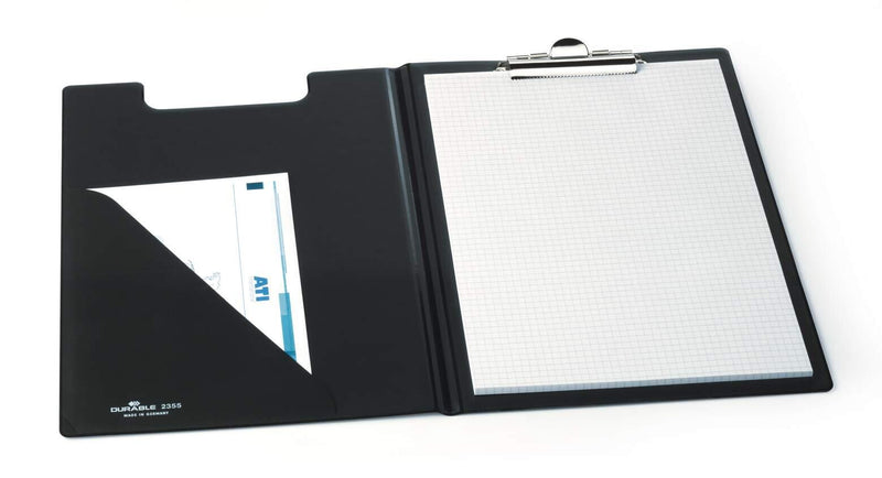 DURABLE Klemmbrettmappe DIN A4 mit Dreiecktasche - schwarz