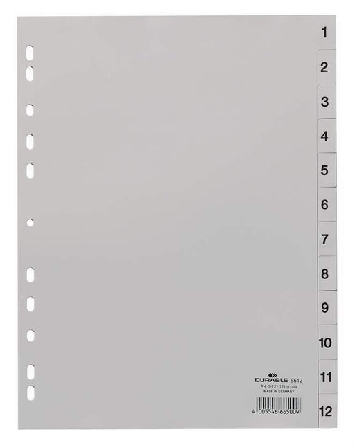 DURABLE Register A4 1-12 - 12-teilig