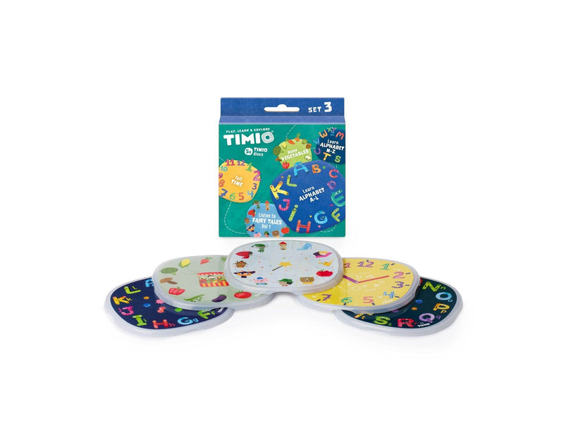 TIMIO Disc-Set 3 - Märchen, Zeit, Gemüse, Alphabet A-L und Alphabet M-Z