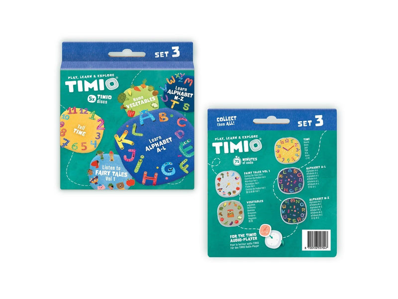 TIMIO Disc-Set 3 - Märchen, Zeit, Gemüse, Alphabet A-L und Alphabet M-Z