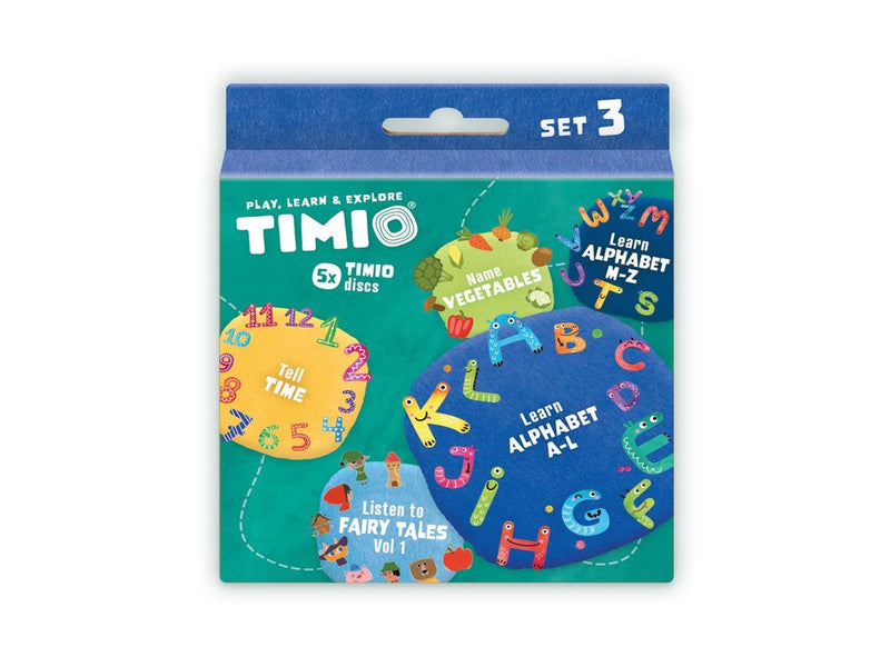 TIMIO Disc-Set 3 - Märchen, Zeit, Gemüse, Alphabet A-L und Alphabet M-Z