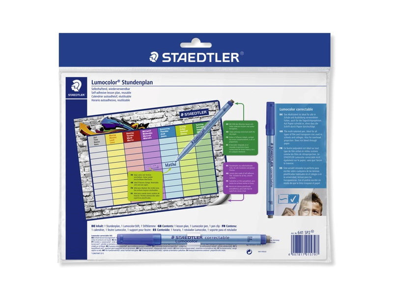 Staedtler Lumocolor timetable