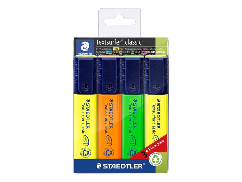Staedtler Highlighter Textsurf.cl.4pcs.wallet