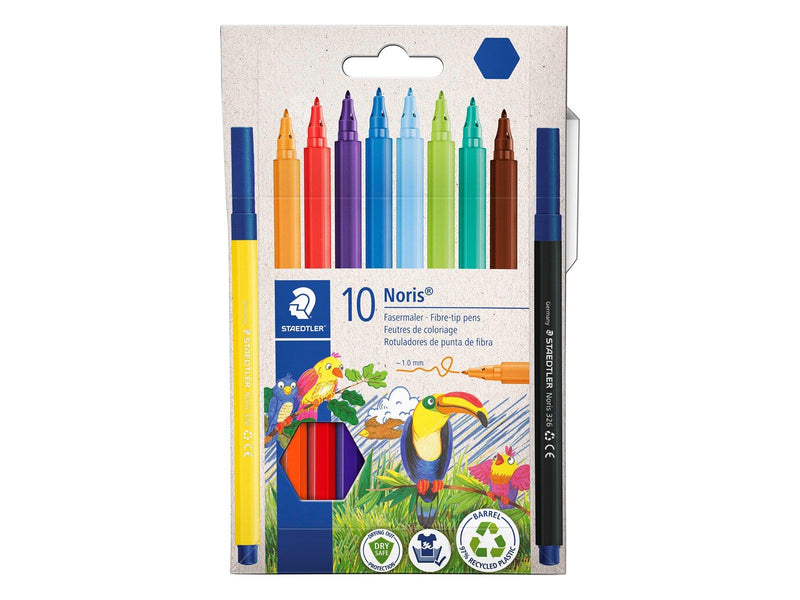 Staedtler Fibre-tip pens Noris 10pcs wallet