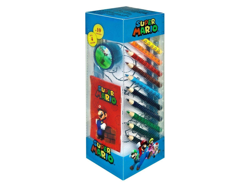 Kids Licensing Super Mario Stationery Set Tower 35 pcs.