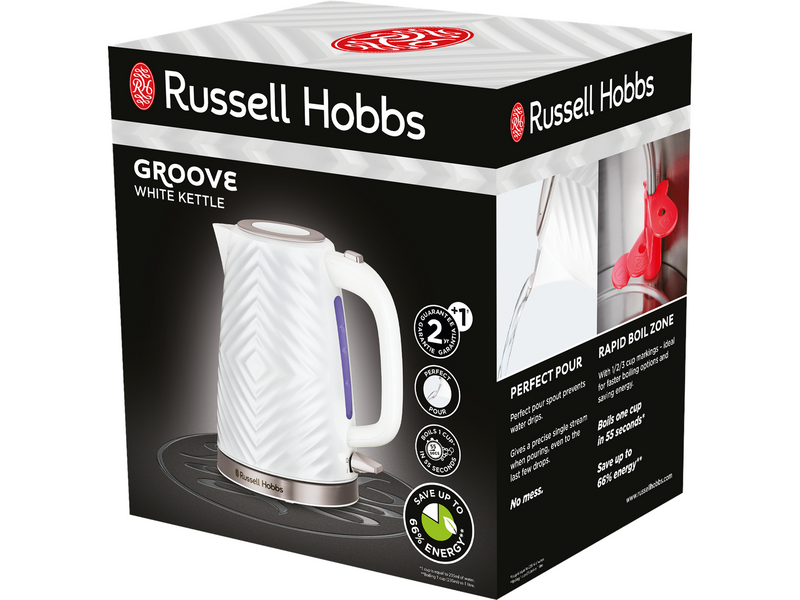 Russell Hobbs Wasserkocher Groove 26381-70 - Weiß - 2400 W