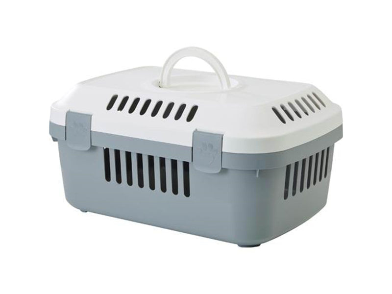 Savic Discovery compact pet carrier 33x48x23 cm white/grey
