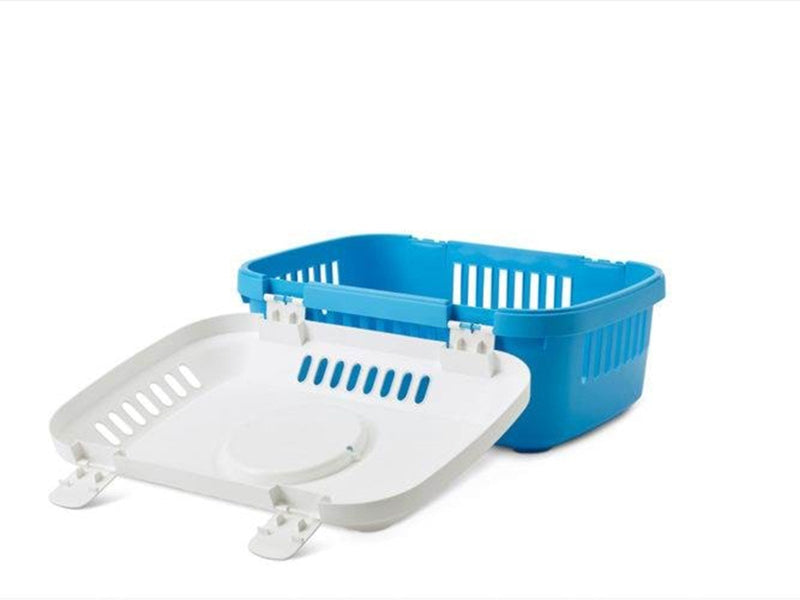 Savic Discovery compact pet carrier 33x48x23 cm white/blue
