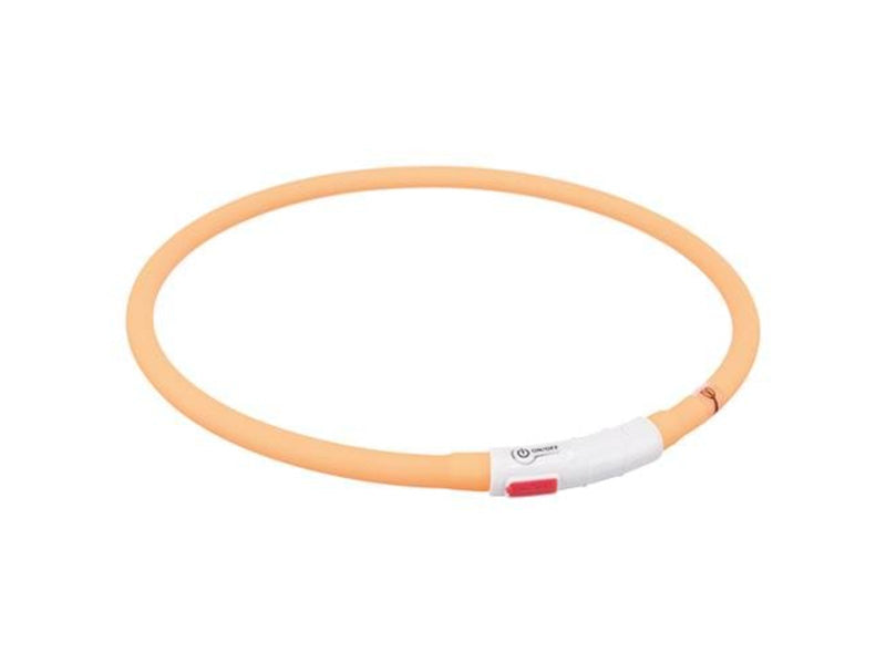 Trixie USB Flash Light Ring XS–XL: 70 cm/ø 10 mm. Orange