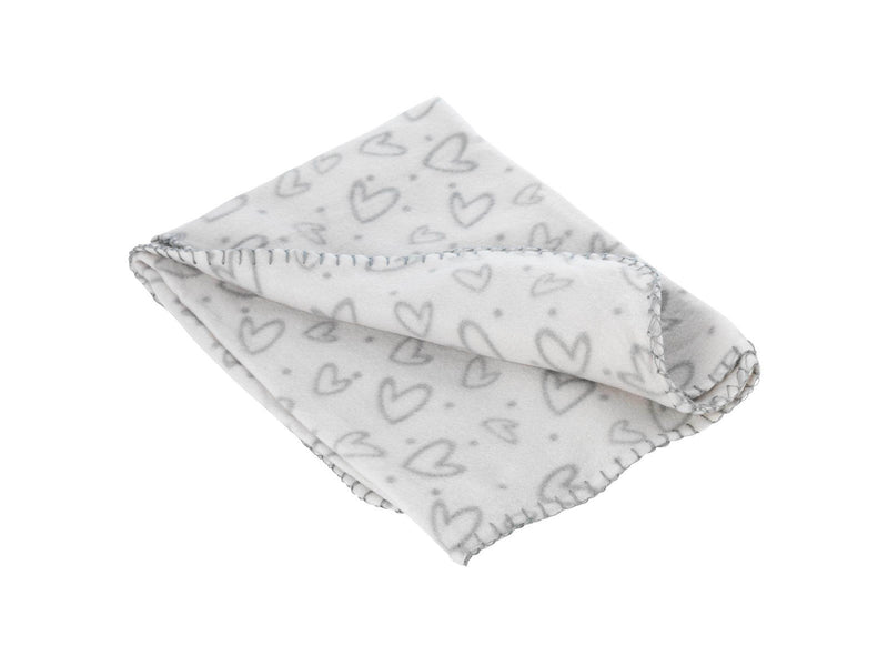 Dogman Fleece Blanket Heart Grey 100x70cm