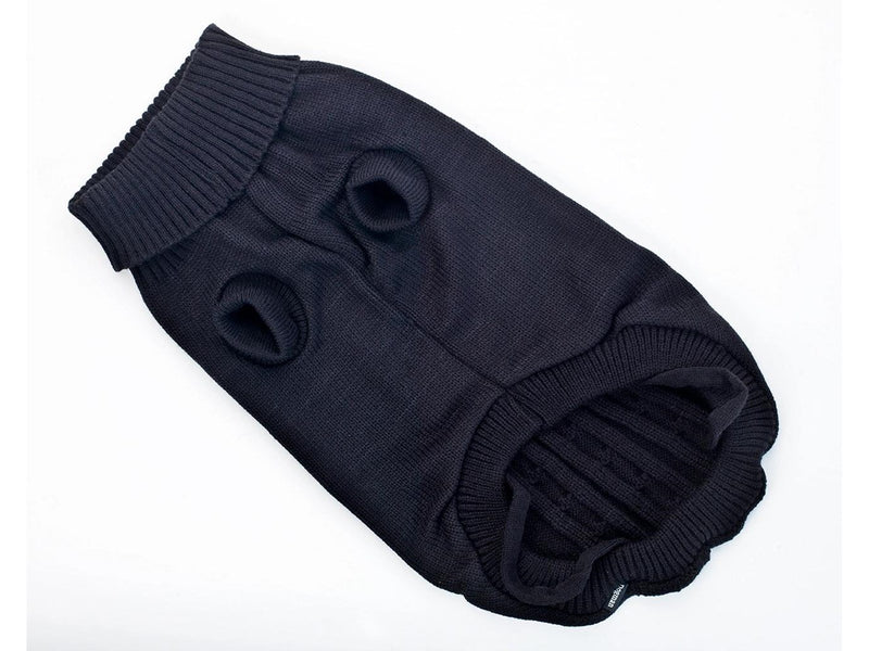 Dogman Knitted Dog Sweater Gina Black 30cm