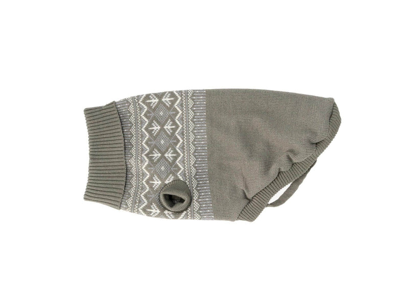 Dogman Strickpullover für Hunde Iselin Grau 40cm