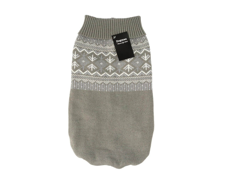 Dogman Strickpullover für Hunde Iselin Grau 45cm