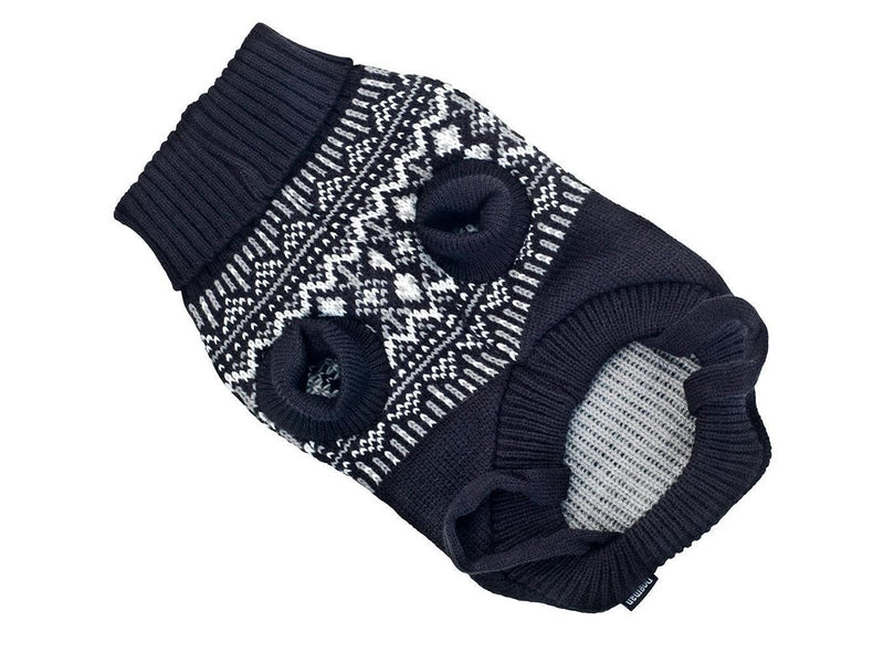 Dogman Strickpullover für Hunde Iselin Schwarz 25cm