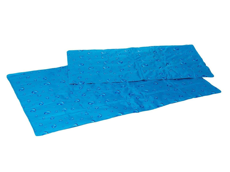 Dogman Kühlmatte für Haustiere Blaue Regentropfen Größe Mittel: 50x90cm