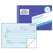 AVERY Zweckform Quittung, inkl. MwSt. Formularbuch 321 - 2 x 50 Blatt