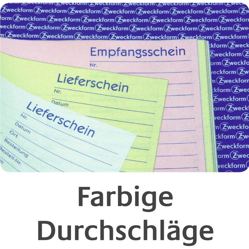 AVERY Zweckform Lieferschein Formularbuch 1722 - 2 x 40 Blatt