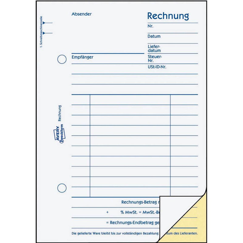 AVERY Zweckform Rechnung