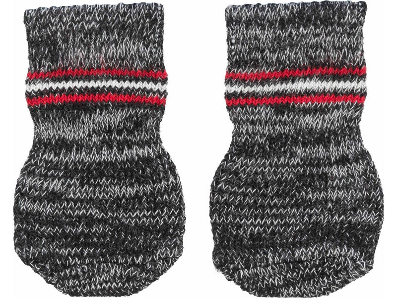 Trixie Dog Socks Grey M-L (2 pcs.) non-slip