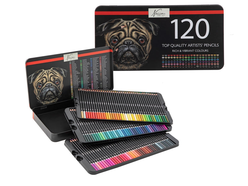 Nassau Coloured pencils 120 pcs in tin box