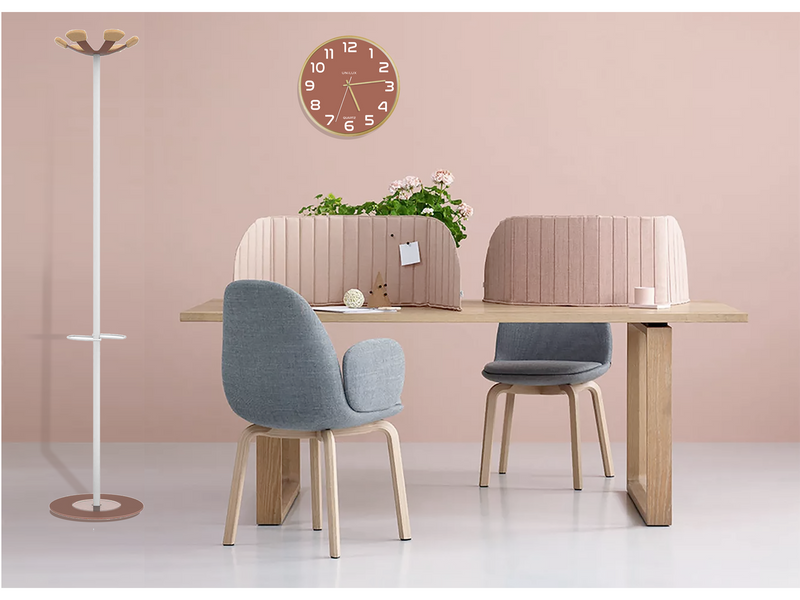 Unilux Baltic Clock brick/wood