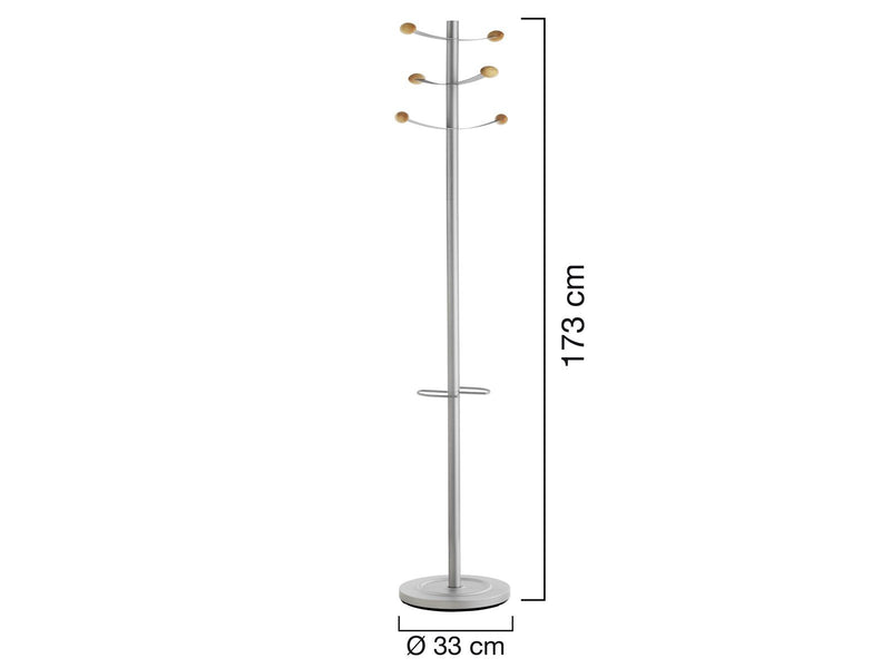 Unilux  Bouquet Coat stand grey/beech