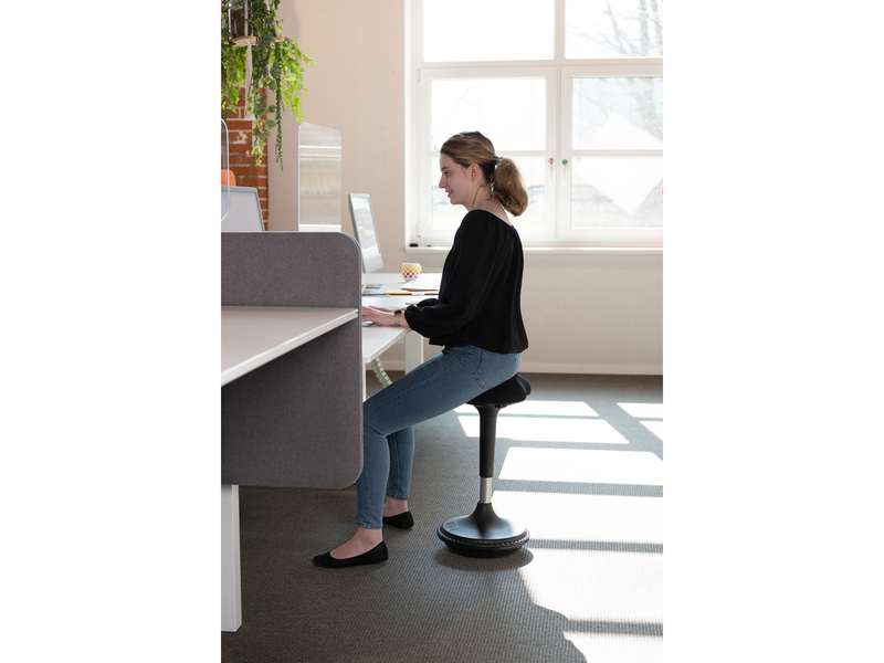 Unilux Moove Stool black Schemel - ABS-Kunststoff
