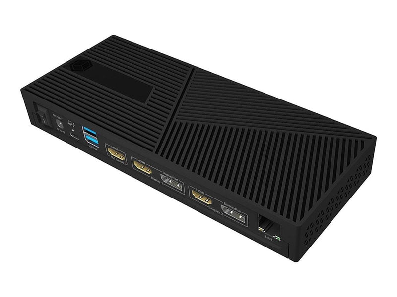 RaidSonic ICY BOX IB-DK2246AC - docking station - USB-C 3.2 Gen 2 / Thunderbolt 3 / Thunderbolt 4 - 3 x HDMI 2 x DP - GigE