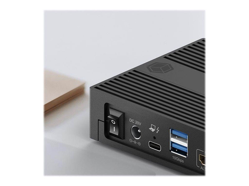 RaidSonic ICY BOX IB-DK2246AC - docking station - USB-C 3.2 Gen 2 / Thunderbolt 3 / Thunderbolt 4 - 3 x HDMI 2 x DP - GigE