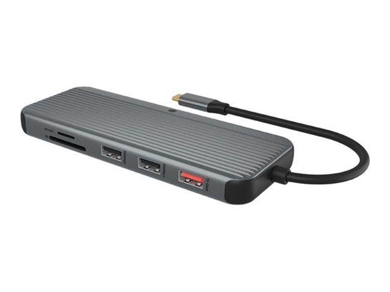RaidSonic ICY BOX IB-DK4060-CPD - docking station - USB-C 3.2 Gen 2 - 2 x HDMI DP - GigE