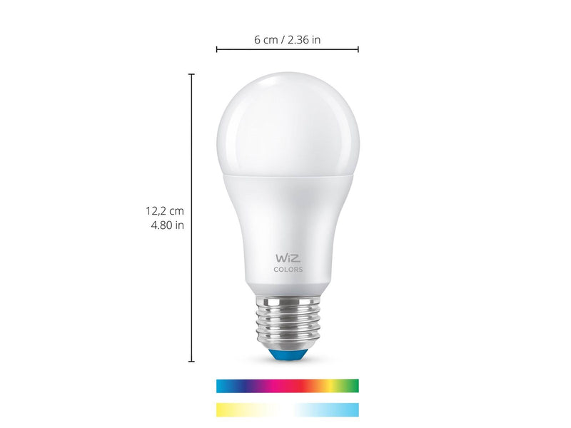 WiZ Standard 8.5W E27 Color & Tunable White Wi-Fi 3-pack