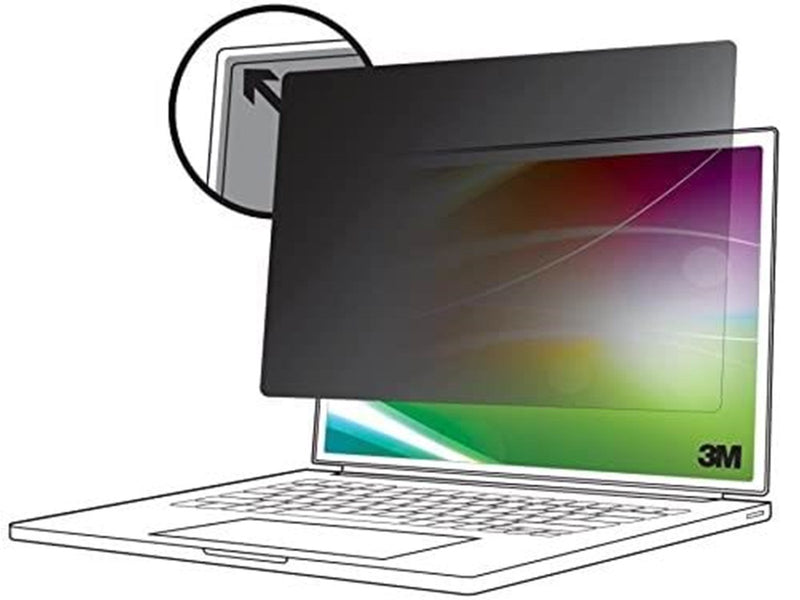 3M - notebook privacy filter - bright screen